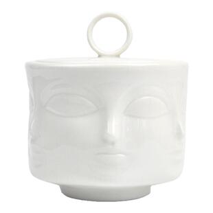Cershar Jonathan Adler人脸陶瓷罐糖罐零食罐罐茶叶罐装饰摆件