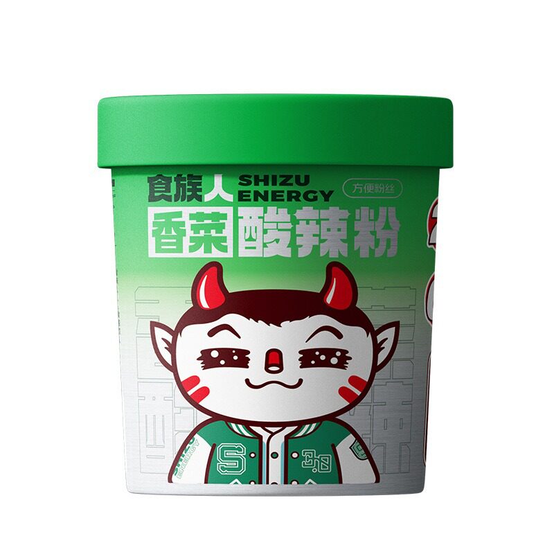 食族人香菜酸辣粉超级好吃零食