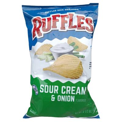 RUFFLES波浪形酸奶油洋葱味原味