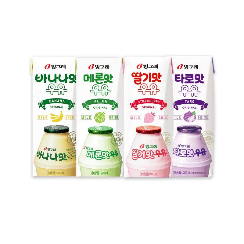 韩国进口宾格瑞水果牛奶整箱香蕉调制乳（风味奶）