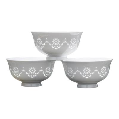 富玉陶瓷景德镇碗家用玲珑瓷2026新年餐具高温釉下彩高颜值吃饭碗