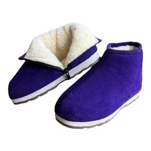 恩施手工棉鞋加绒加厚高帮包跟男女居家轻便防滑防寒保暖月子鞋