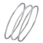 三生三世银手镯女纯银年轻款9999银镯子银饰手环女生饰品送女朋友