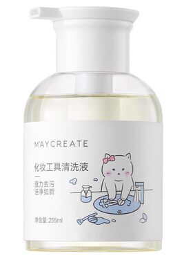 粉扑清洁剂清洗剂化妆刷化妆工具清洗液255ml刷子美妆蛋气垫美妆