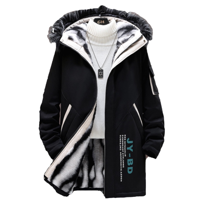 羽绒服男中长款冬季204年新青