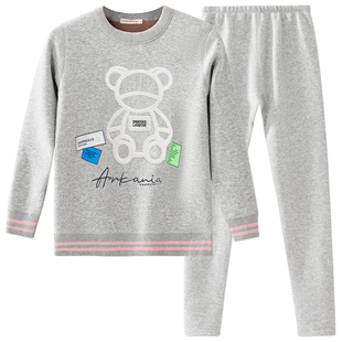 保暖内衣女大童保暖衣套装加绒加厚青少年初高中学生校服内搭神器