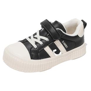 舞玛女童鞋子儿童运动休闲帆布鞋2025新款宝宝秋冬季加绒低帮保暖