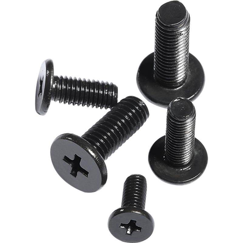 QD黑色304不锈钢十字扁平头螺丝钉薄头大平头CM电脑M1M2M3M4M5-M8