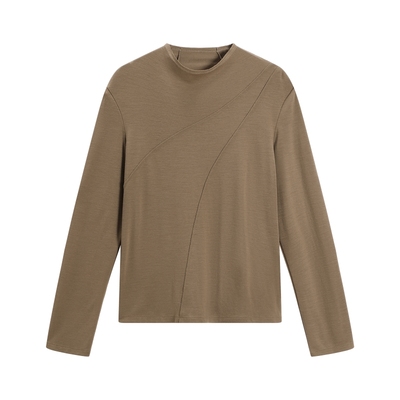 【弗息】EXCEPTION例外联名设计绵羊毛针织柔软亲肤烟囱领贴身T恤