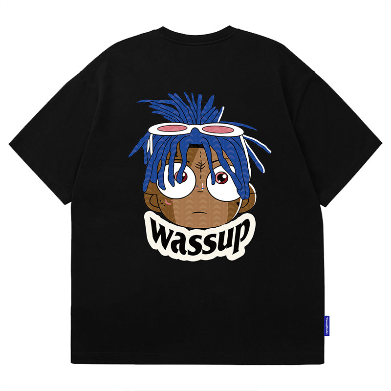 正品WASSUPHEODS短袖T恤男潮牌