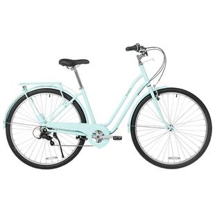 迪卡侬城市休闲自行车28寸男女通勤轻便变速复古车OVB1