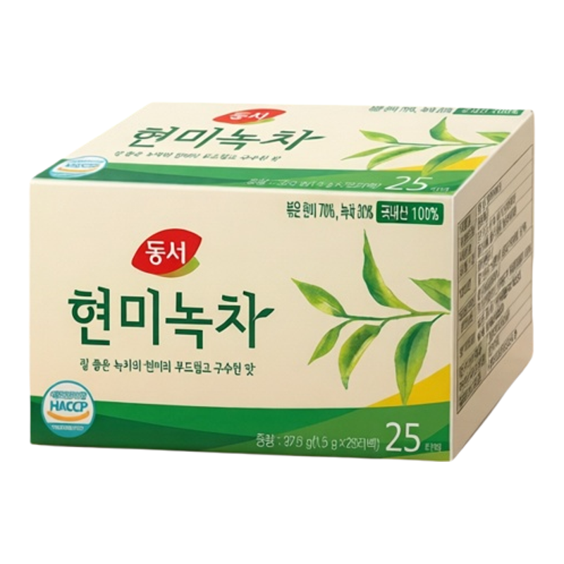 韩国原装进口东西玄米绿茶 韩国绿茶清茶玄米茶 袋泡茶盒装袋泡茶