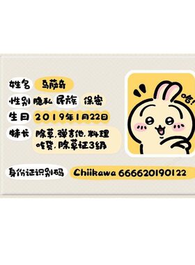 吉伊卡哇可爱身份证套卡套
