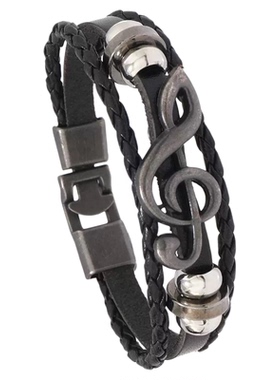 儿童护腕带装饰手链街舞配饰复古皮革手链男孩女孩走秀搭配酷手环