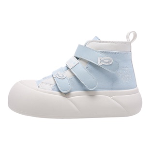 鲁鲁蛋小众厚底帆布鞋女款2026新款秋季女鞋百搭小白鞋休闲高帮鞋