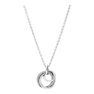 [新年礼物]Pandora潘多拉亲情永恒吊坠项链小众高级简约