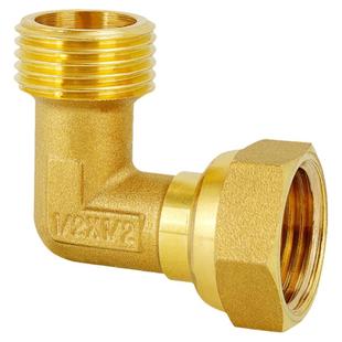 全铜直角活接弯头内外丝4分6分水管90度转接四分dn15管件接头配件