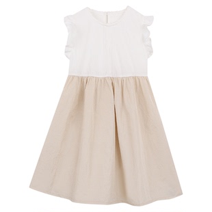 允儿妈女童韩系小众刺绣蕾丝罩裙背心裙宝宝洋气连衣裙儿童套装潮