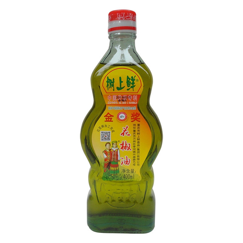 重庆树上鲜花椒油400ml特麻凉拌纯正麻油家用米线麻辣烫花淑油2瓶