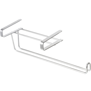 霜山304不锈钢橱柜下悬纸巾架厨房纸架壁挂式免打孔多功能置物架