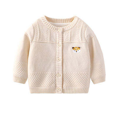 儿童毛线衣男女童针织开衫上衣