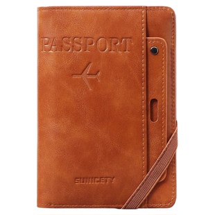 护照夹子!单人出国旅游护照银行卡保护套防刷盗境外旅游卡套!