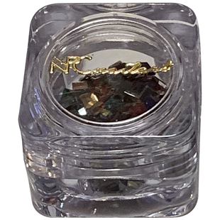 NPC美甲 油画配色百搭钻石盒 小猴子材料混装平底正方圆宝石饰品