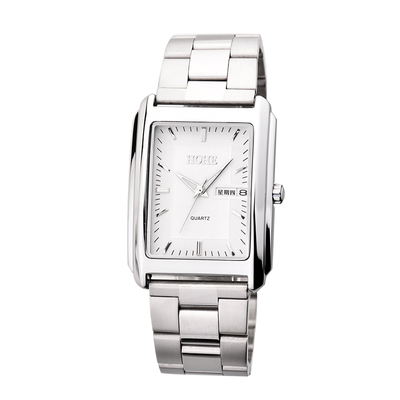 男士长方形夜光日本机芯石英表