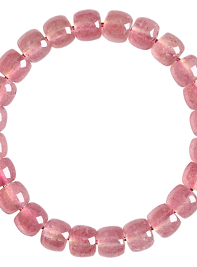 非遗大师严选草莓晶手串