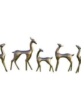 白鹿梅花鹿玻璃钢大型落地摆件