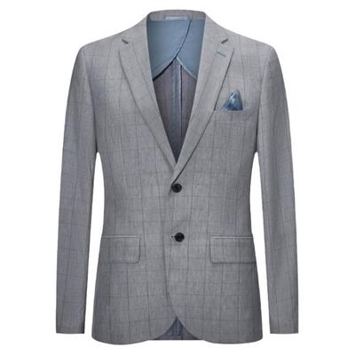 【高级感】G2000男装2025商场同款舒适透气内衬格纹西服外套