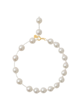 TWOR女海水珍珠复古18K真金手链