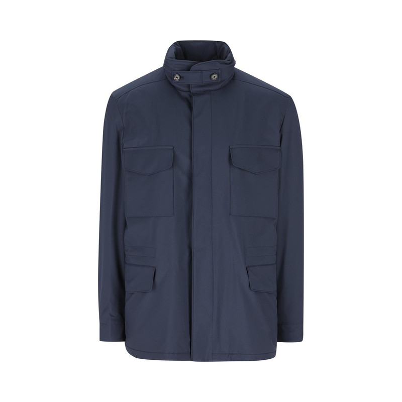 LORO PIANA 诺悠翩雅 男士蓝色LP尼龙夹克 26早春新款 意大利代购