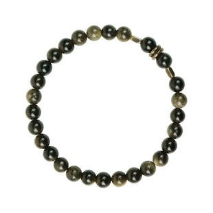 Sonnet-craft Op.77古法原创手作金曜石天然石小众复古情侣手链