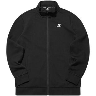 特步运动外套男士秋冬官方男装针织休闲上衣立领男装商务行政夹克