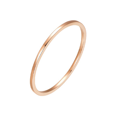 明牌珠宝18K金素圈纹身戒