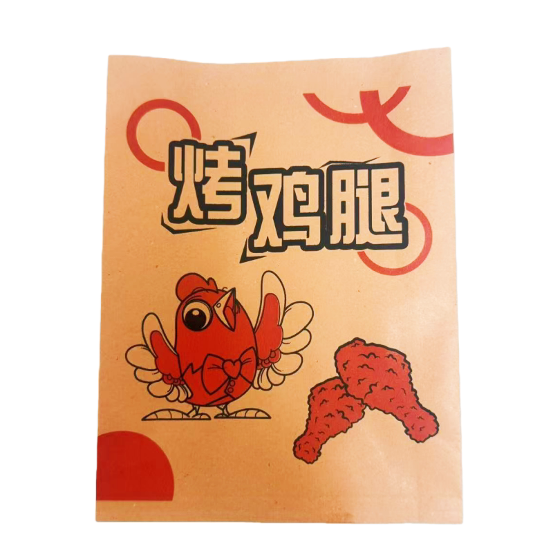 新奥尔良烤鸡腿防油外卖纸袋