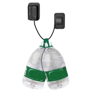 双开门专用冰箱锁免打孔商用卧式冰柜密码锁展示柜雪糕柜上锁神器