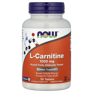 Now诺奥L-Carnitine左旋肉碱氨基酸提高细胞能量健身帮助