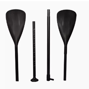 钓鱼船划船桨伸缩铝合金船桨单桨双桨划水板配件可调节桨划桨