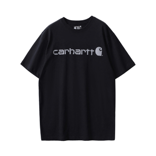 Carhartt K195卡哈特主线经典字母T恤男女款重磅棉质工装风短袖潮