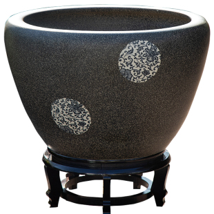 景德镇陶瓷缸金鱼盆睡莲碗莲乌龟阳台风水庭院大缸深缸水缸荷花盆