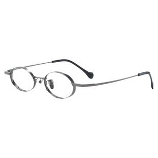 高度近视眼镜框男女款超轻小框可配有度数纯钛小脸椭圆方圆眼镜架