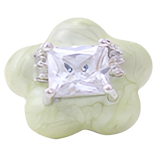 SUMIYAKI 小苍兰耳钉薄荷绿锆石新中式耳环小众轻奢高级感耳饰女