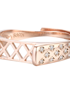 致闺蜜女s925银材质戒指空托