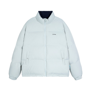 ALLIN 立领短款羽绒服男冬季潮牌加厚保暖面包服鸭绒防寒情侣外套