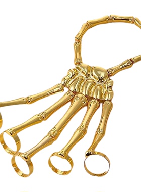 外骨骼手套外骨骼机械手套机械爪子手套黑科技手链铠甲戒指朋克哥