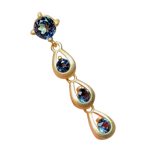 S925银镶天然伦敦蓝托帕石吊坠主石3*3mm5*5mm无项链支持鉴定