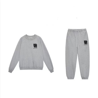 美式篮球运动春秋新款纯棉套装