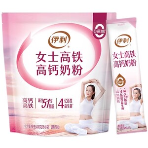 伊利女士高铁高钙奶粉400g成年人营养冲饮早餐官方正品 3月新货